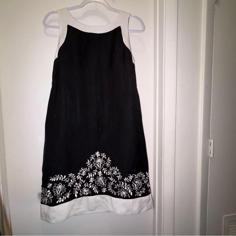 Jessica Howard Black and White Floral Mini Dress